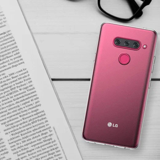 LG V40 ThinQ Hoesje Dun TPU Transparant afbeelding 6