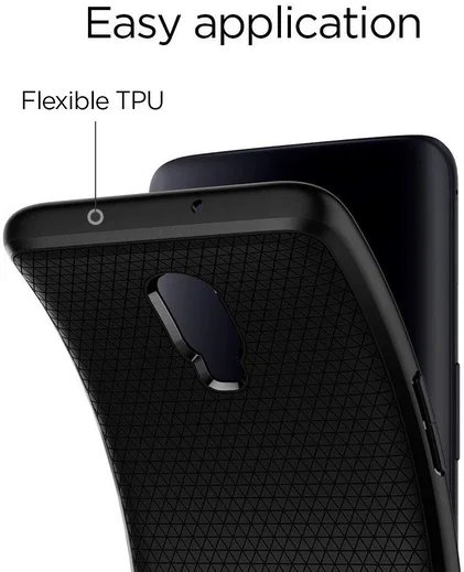 Spigen Liquid Air Back Cover Hoesje OnePlus 6T Zwart afbeelding 5