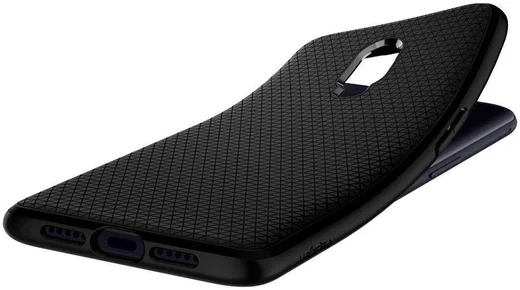 Spigen Liquid Air Back Cover Hoesje OnePlus 6T Zwart afbeelding 2