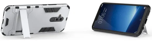 Huawei Mate 20 Lite Hybride Kickstand Hoesje Zilver afbeelding 3