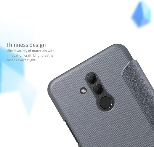 Nillkin Sparkle Series Huawei Mate 20 Lite Flipcase Zwart afbeelding 9