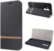 Huawei Mate 20 Lite Cross Pattern Wallet Hoesje Hoesje Zwart afbeelding 3