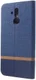 Huawei Mate 20 Lite Cross Pattern Wallet Hoesje Hoesje Blauw afbeelding 2