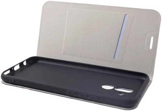 Huawei Mate 20 Lite Cross Pattern Wallet Hoesje Hoesje Blauw afbeelding 5