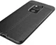 Huawei Mate 20 Lite Litchi Kunstleren Coating TPU Hoesje Zwart afbeelding 6