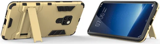 Huawei Mate 20 Hybride Kickstand Hoesje Goud afbeelding 4