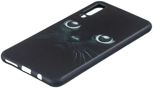 Samsung Galaxy A7 (2018) TPU Backcover Print Cat afbeelding 3