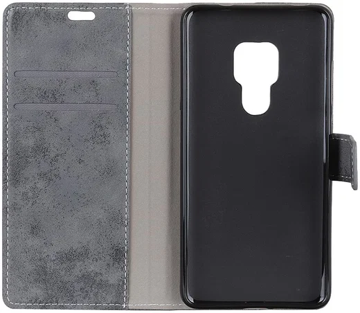 Huawei Mate 20 Vintage Portemonnee Hoesje Grijs afbeelding 2