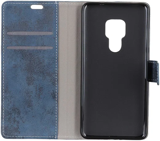 Huawei Mate 20 Vintage Portemonnee Hoesje Blauw afbeelding 2