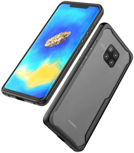 Huawei Mate 20 Pro Shockproof TPU Hardcase Zwart afbeelding 2
