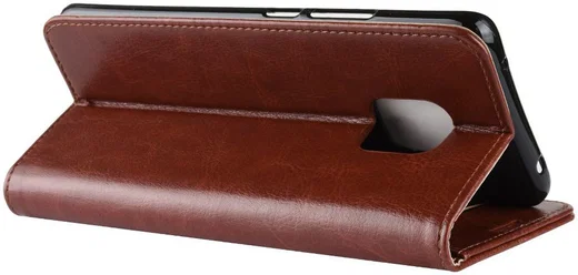 Huawei Mate 20 Pro Crazy Horse Leren Portemonnee Hoesje Bruin afbeelding 5