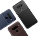 LG V40 Thinq Carbon TPU Hoesje Blauw afbeelding 4