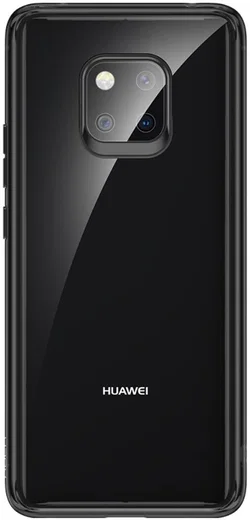 Huawei Mate 20 Pro Armor Backcover Transparant Zwart afbeelding 1