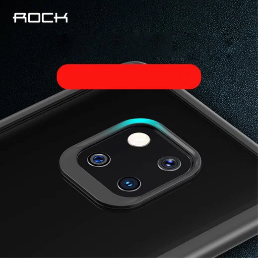 Huawei Mate 20 Pro Armor Backcover Transparant Zwart afbeelding 3