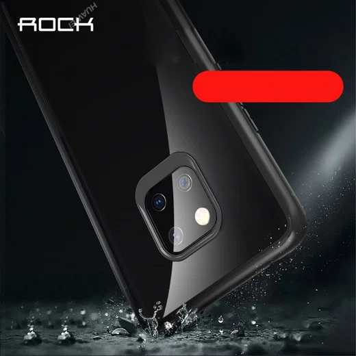 Huawei Mate 20 Pro Armor Backcover Transparant Zwart afbeelding 7