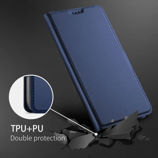 Samsung Galaxy J4 Plus Hoesje met Kaarthouder Blauw afbeelding 6