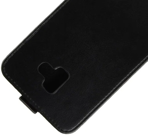 Samsung Galaxy J6 Plus Verticale Flipcase Zwart afbeelding 3