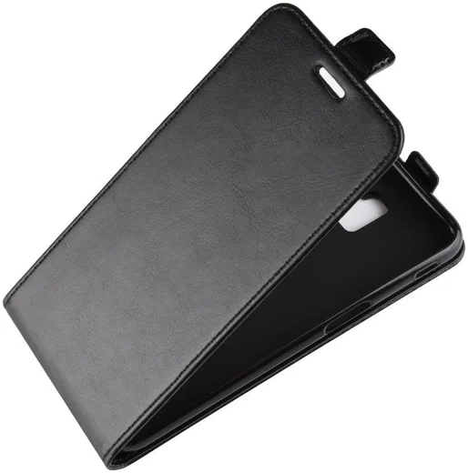 Samsung Galaxy J6 Plus Verticale Flipcase Zwart afbeelding 4