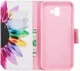 Samsung Galaxy J6 Plus Portemonnee Hoesje Colorful Petals afbeelding 3