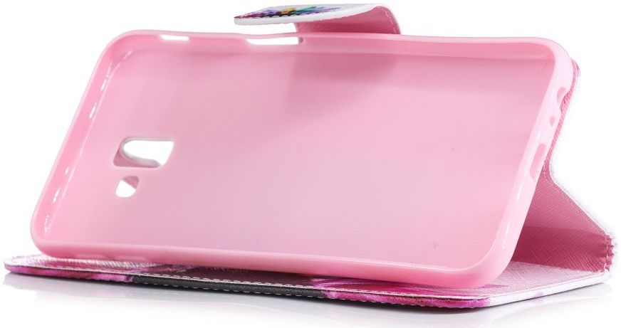 Samsung Galaxy J6 Plus Portemonnee Hoesje Colorful Petals afbeelding 4