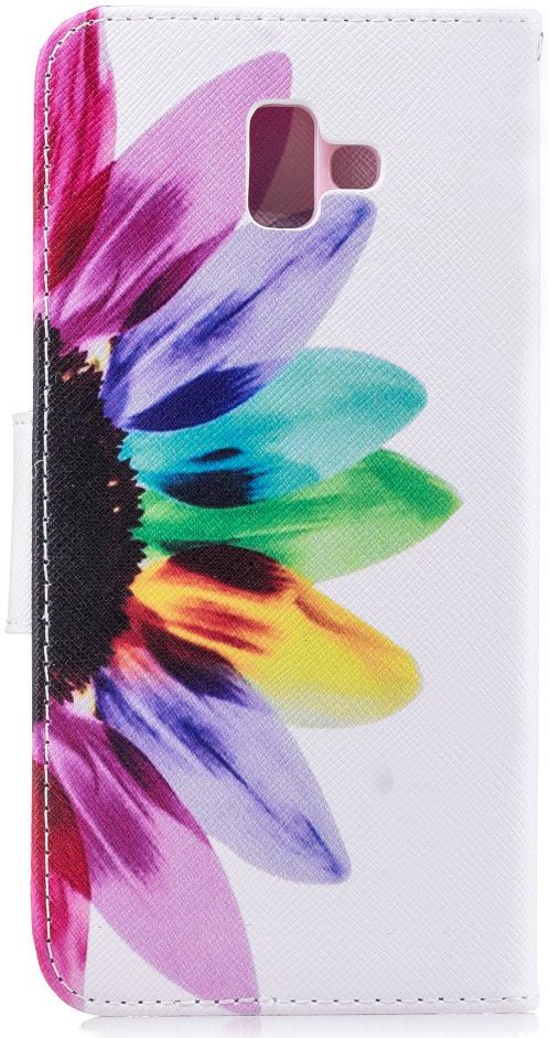 Samsung Galaxy J6 Plus Portemonnee Hoesje Colorful Petals afbeelding 8