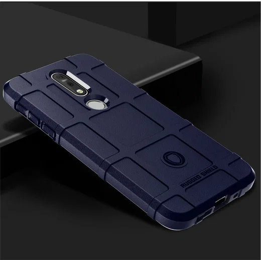 Nokia 7.1 Rugged TPU Hoesje Blauw afbeelding 2