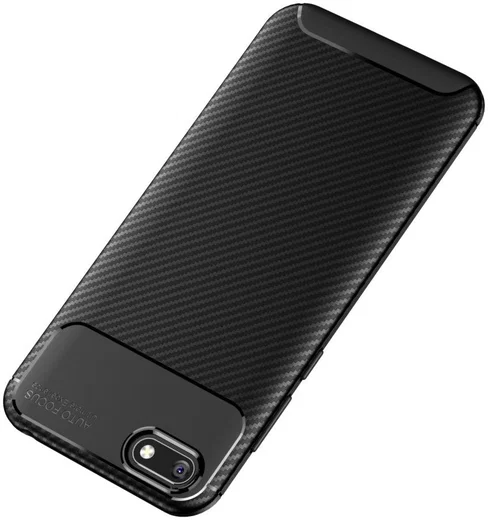 Huawei Y5 (2018) Siliconen Carbon Hoesje Zwart afbeelding 10
