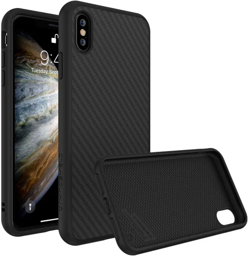 RhinoShield SolidSuit Carbon Fiber iPhone XS Hoesje afbeelding 1