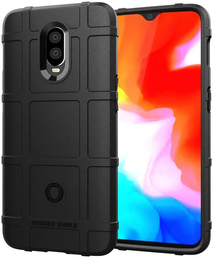 OnePlus 6T Anti-Shock TPU Backcover Zwart afbeelding 1