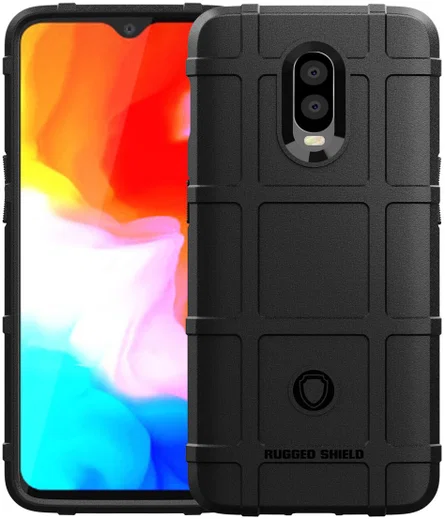 OnePlus 6T Anti-Shock TPU Backcover Zwart afbeelding 9