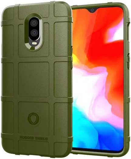 OnePlus 6T Anti-Shock TPU Backcover Groen afbeelding 1
