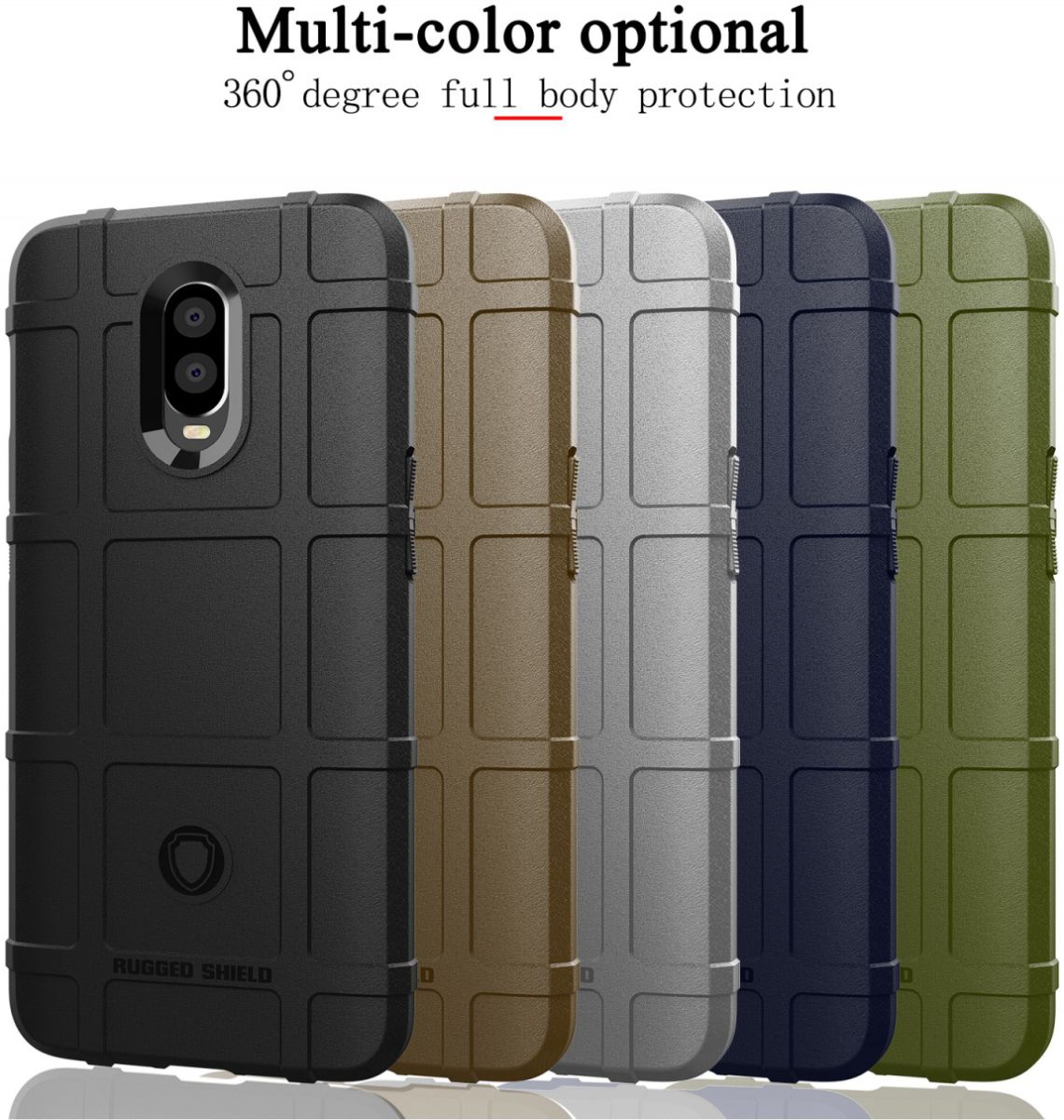 OnePlus 6T Anti-Shock TPU Backcover Groen afbeelding 3