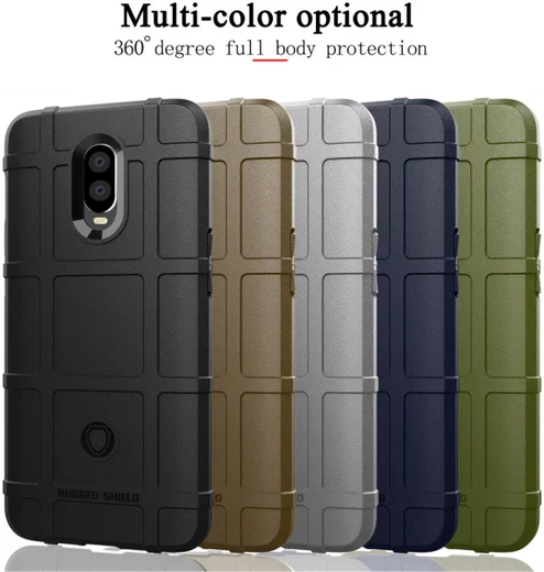 OnePlus 6T Anti-Shock TPU Backcover Groen afbeelding 3