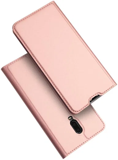 Dux Ducis Premium Book Case OnePlus 6T Hoesje met Kaarthouder Roze afbeelding 5