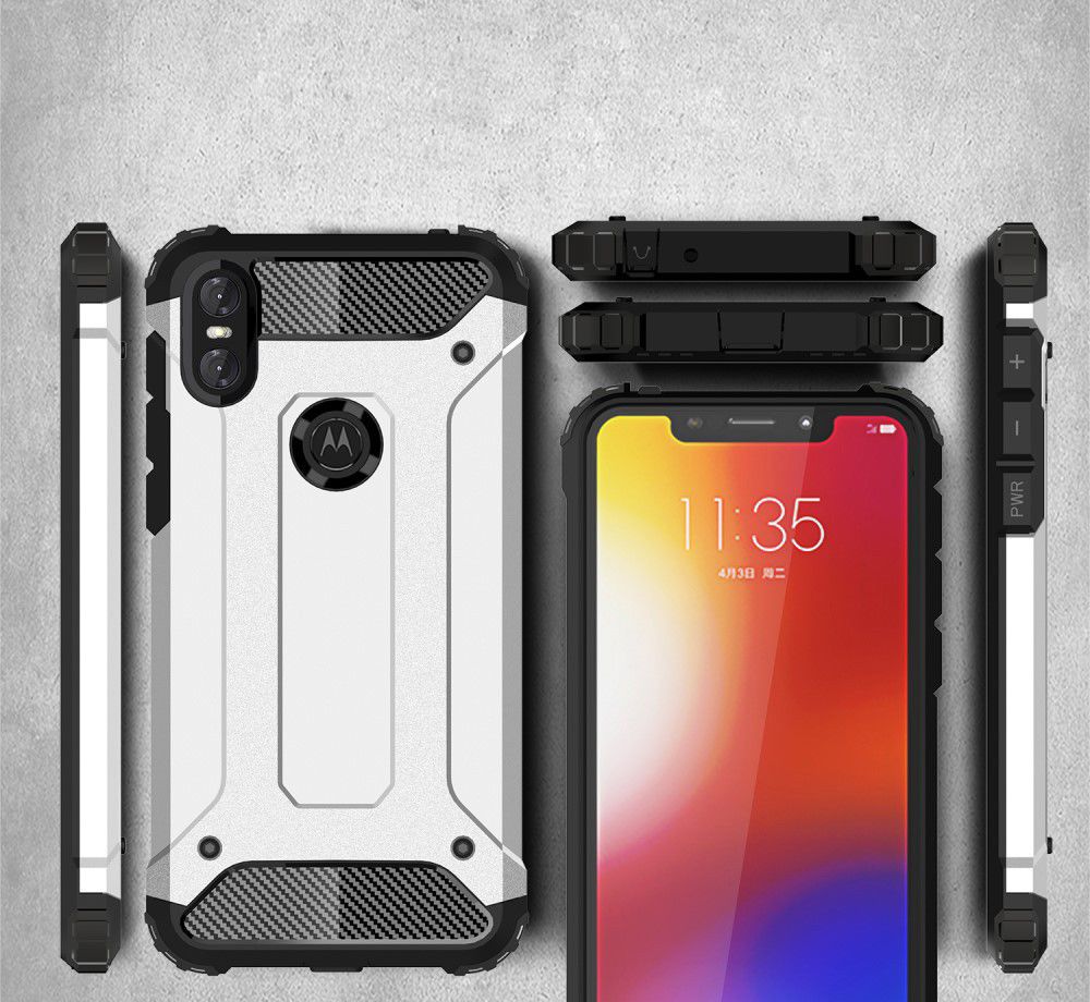 Motorola One Hybride Hoesje Zwart afbeelding 7