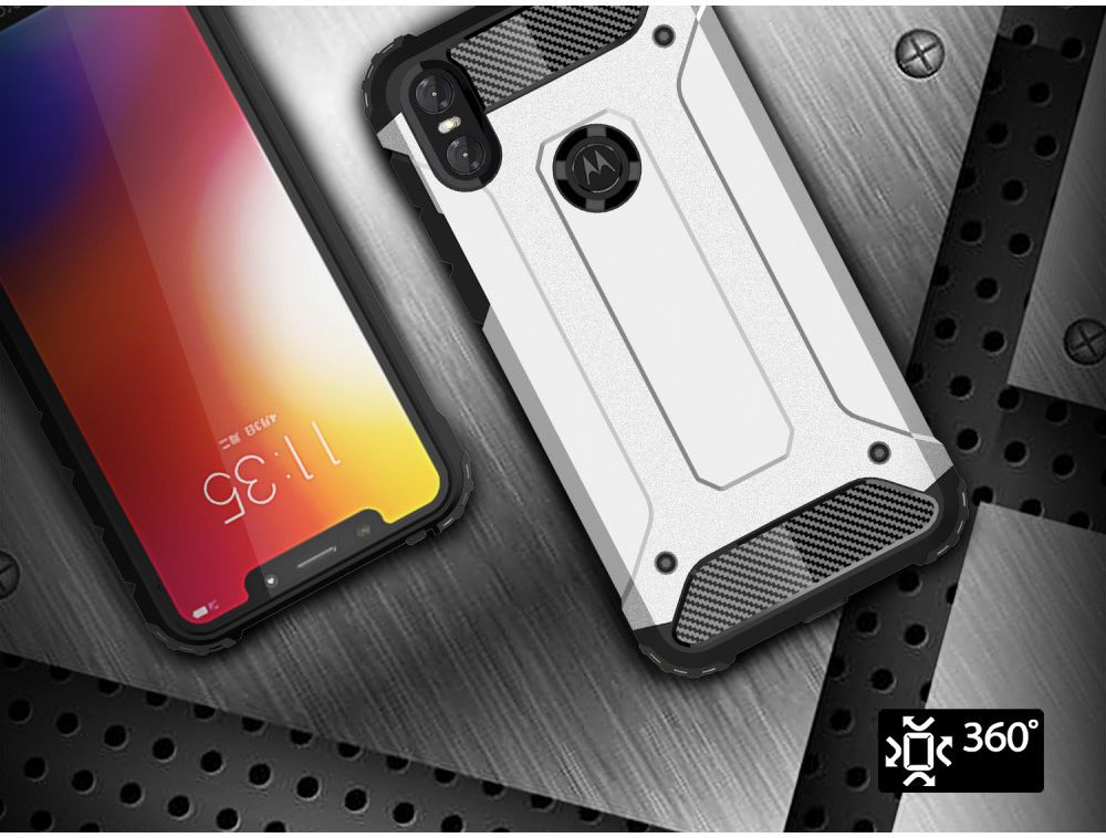 Motorola One Hybride Hoesje Zwart afbeelding 9