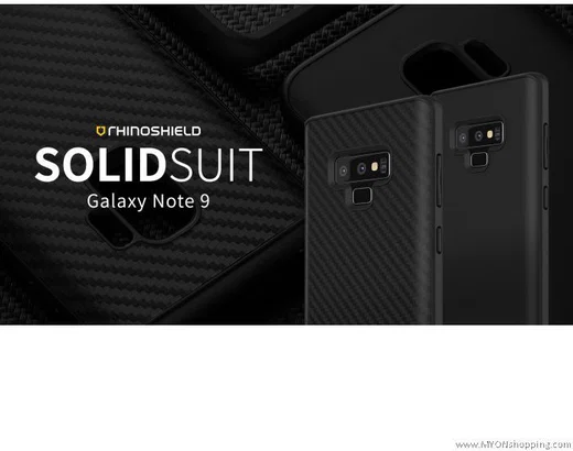 RhinoShield SolidSuit Carbon Fiber Samsung Galaxy Note 9 Hoesje afbeelding 6