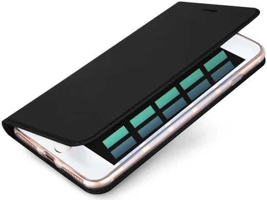 Dux Ducis iPhone 7 Plus / 8 Plus Bookcase Hoesje Zwart afbeelding 1