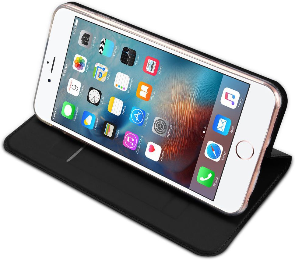 Dux Ducis Apple iPhone 6(S) Bookcase Hoesje Zwart afbeelding 4
