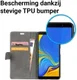Samsung Galaxy A7 (2018) Portemonnee Hoesje Zwart afbeelding 4