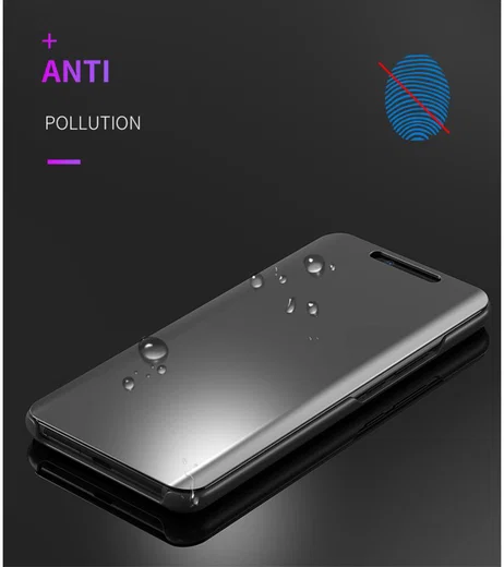 Huawei Mate 20 Spiegel Hoesje Zwart afbeelding 5