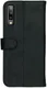Rosso Deluxe Samsung Galaxy A7 2018 Hoesje Echt Leer Book Case Zwart afbeelding 9