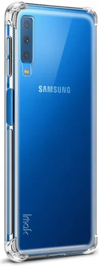 IMAK Samsung A7 (2018) Hoesje TPU met Screenprotector Transparant afbeelding 4