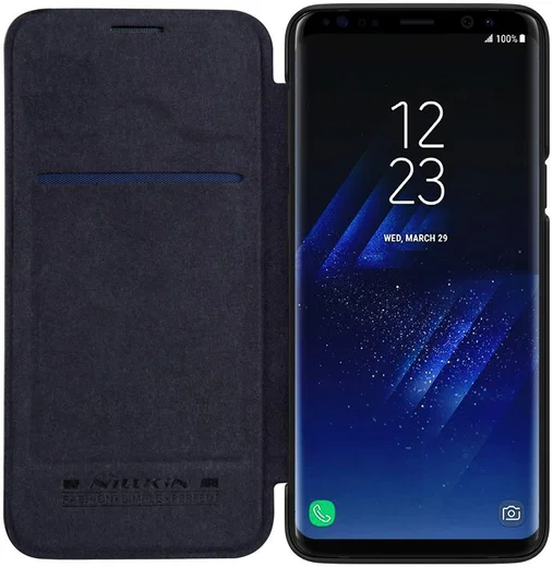 Nillkin Qin Series Flip Hoesje Samsung Galaxy S9 Plus Zwart afbeelding 2