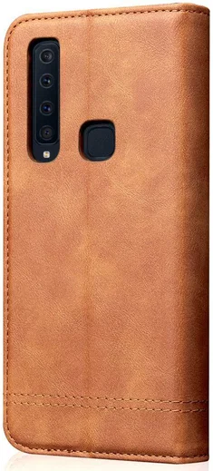 Samsung Galaxy A9 (2018) Retro Portemonnee Hoesje Bruin afbeelding 4