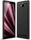 Sony Xperia 10 Plus Geborsteld TPU Hoesje Zwart afbeelding 1