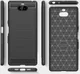 Sony Xperia 10 Plus Geborsteld TPU Hoesje Zwart afbeelding 11