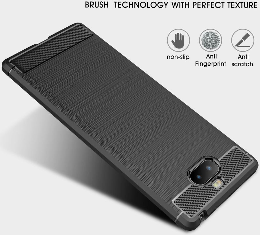 Sony Xperia 10 Plus Geborsteld TPU Hoesje Rood afbeelding 6
