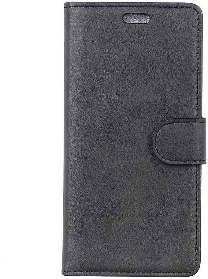 Sony Xperia 10 Plus Kunstlederen Portemonnee Hoesje Zwart afbeelding 1