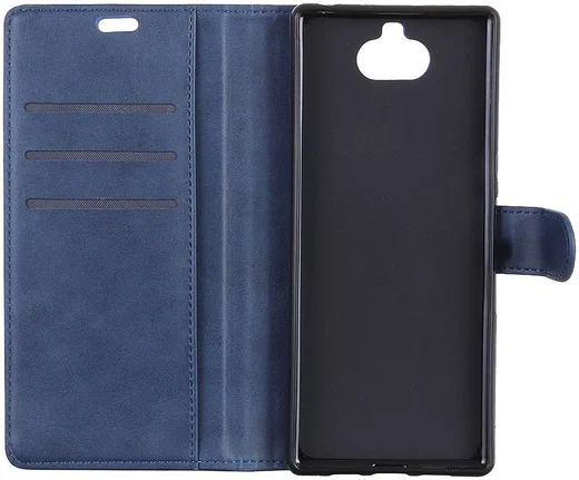 Sony Xperia 10 Plus Kunstlederen Portemonnee Hoesje Blauw afbeelding 8